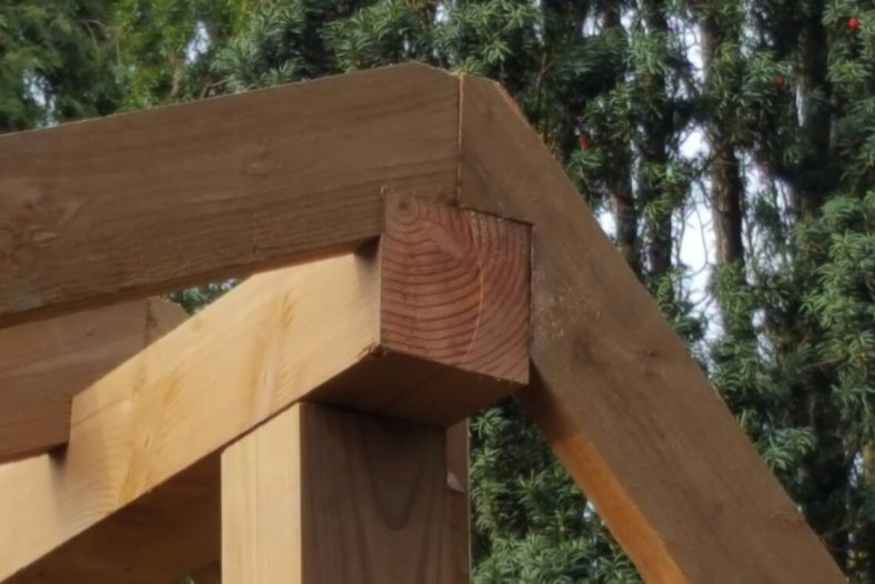 Veranda - houtverbindingen - Antwan Tuin Totaal